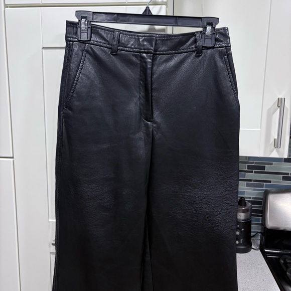 Aritzia Babaton faux leather straight leg pants - Picture 2 of 6